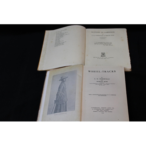 124 - Wheel-Tracks & Notions In Garrison Both A.C. E Somerville  and                        Martin Ross: (... 