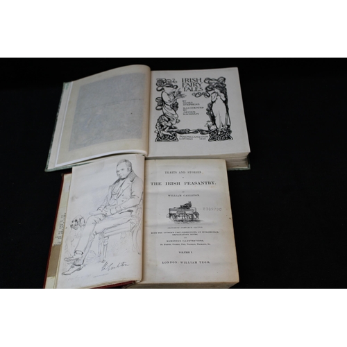 134 - Traits and Stories of The Irish Peasantry 1854 by W. Carlton 1st Edition and Irish Fairy Tales 1st E... 