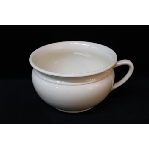 196 - A white Victorian chamber pot
