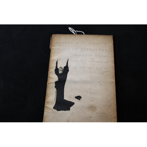 236 - Hamlet Y El Cuerpo De Sarah Bernhardt by G Martinez Sierra Dibuios De Ricardo Marin Palabras De 1905... 