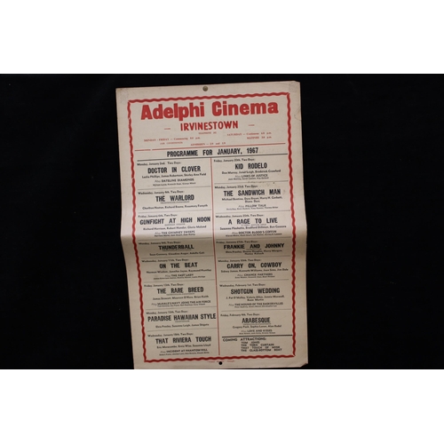 283 - An Adelphi Cinema, Irvinestown poster - January 1967