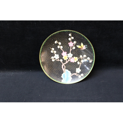 31 - A Cloisonne plaque 18cmD
