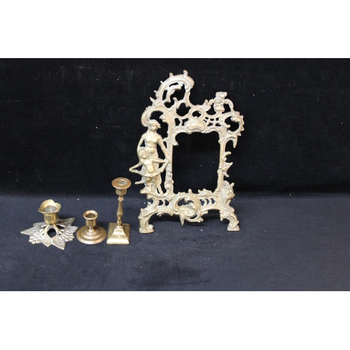53 - Four pieces of brassware