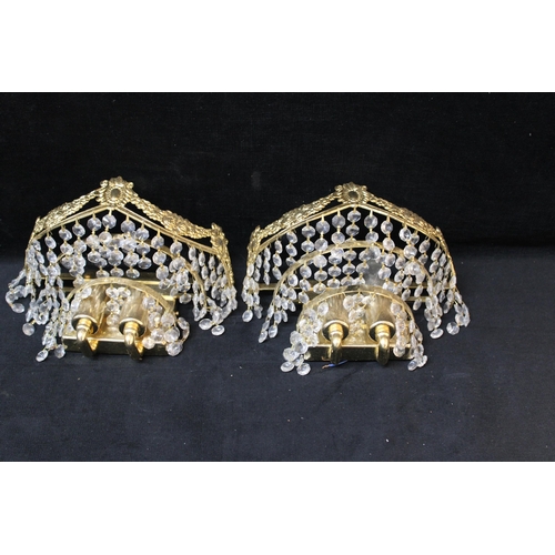 71 - Two decorative wall lights each 24cmW