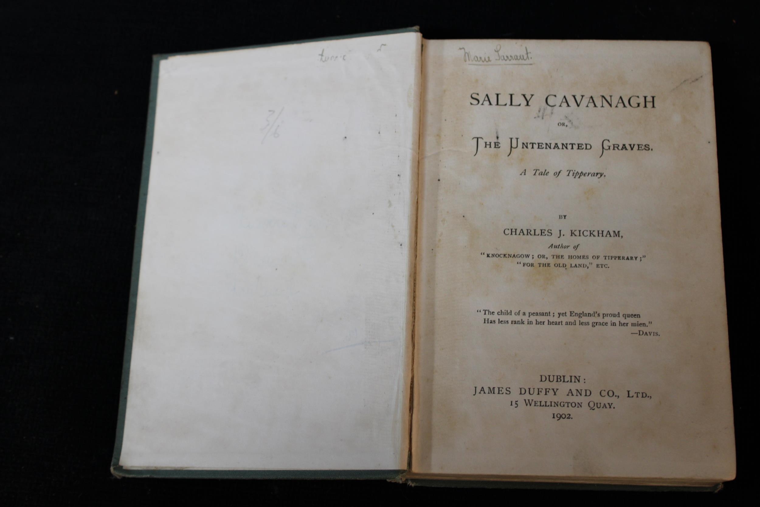 Sally Cavanagh or the Untenanted Graves A Tale of Tipperary by Charles ...