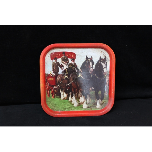 183 - A Courage pub tray 33cm X 33cm