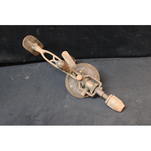 1 - A vintage hand drill 41cm