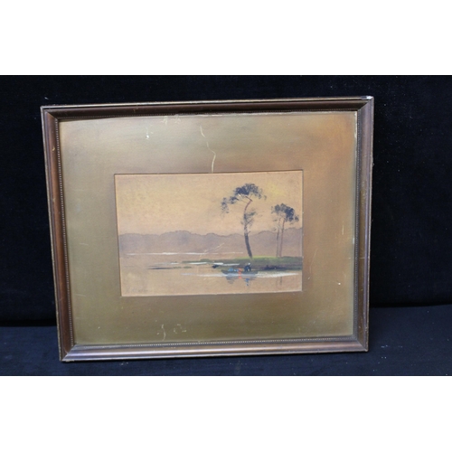 23 - A framed watercolour 40.5cm X 34cm