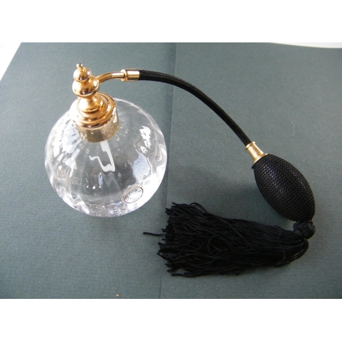 309 - A Dartington glass perfume atomiser
