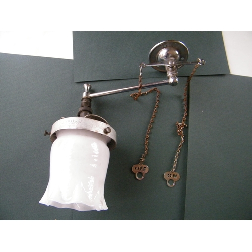 312 - A Veritas gas lamp - shade slightly damaged