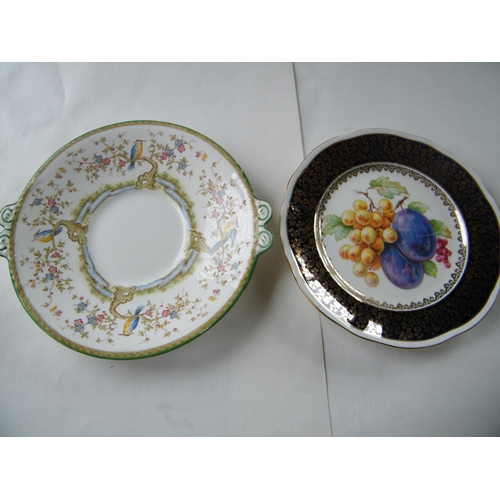 313 - Two cabinet plates - one Hammersley & one Adderley's - 23.5cm largest