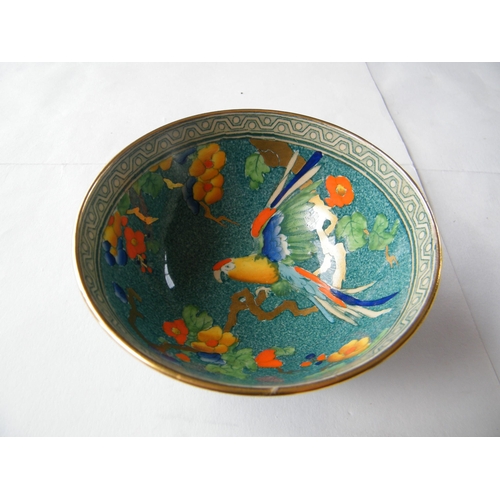 326 - A Losol ware hand-painted decorative lustre bowl - 6.5cmH