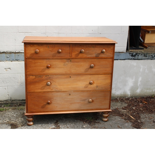 327 - A Victorian mahogany chest two over three stamped J. J. Byrne, Furniture Manufacturer, Dublin - 132c... 