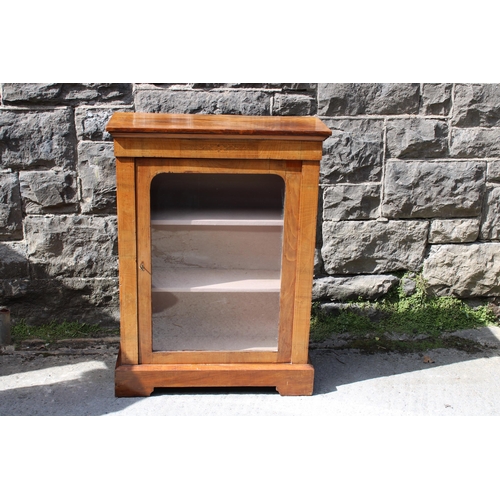 331 - An Edwardian inlaid pier cabinet - 76cmW x 102cmH