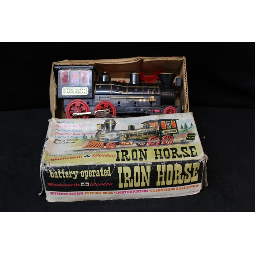 341 - A vintage Iron Horse train - 30cmW x 14cmH in its original box