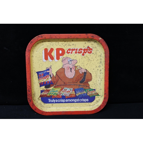 41 - A rare KP crisps metal tray 32.5cm X 32.5cm