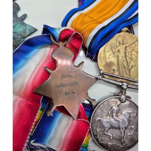 32 - A Selection of WWI Medals; War, Victory and Star medals. Belonging to 60548  DVR. A. COOK R.A. & S- ... 