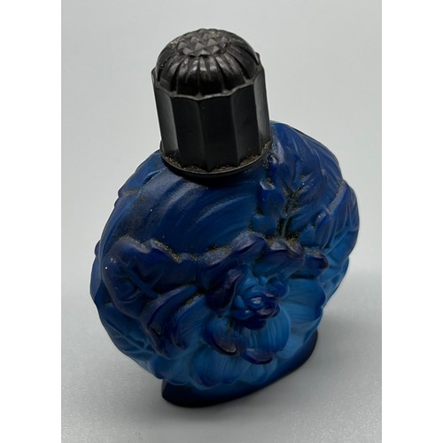 54 - 1950s Rose Valois Mini perfume Bottle. [5.5cm high] [Small chip to base- see images]