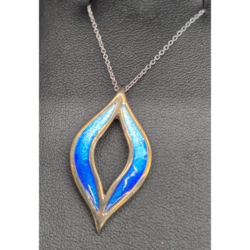 A Selection of Silver jewellery; Ortak silver and enamel pendant and ...