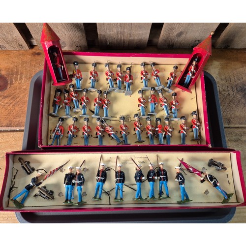 409 - Two Boxes of Britain's lead hand painted soldiers. 