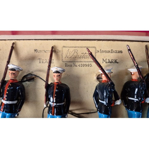 409 - Two Boxes of Britain's lead hand painted soldiers. 