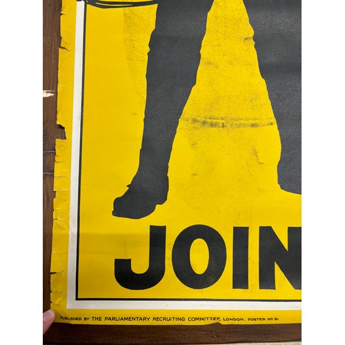 399B - WWI Parliamentary Rec Com WWI Recruitment poster 1915 