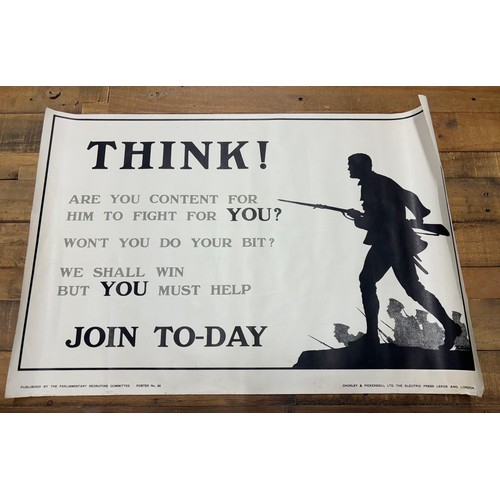 399D - WWI Parliamentary Recruiting Committee, Poster No. 38. 