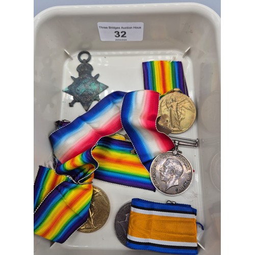 50 - A Selection of WWI Medals; War, Victory and Star medals. Belonging to 60548  DVR. A. COOK R.A. & S- ... 