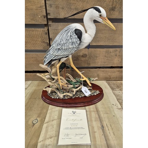 158 - Large Border Fine Arts Heron sculpture titled 