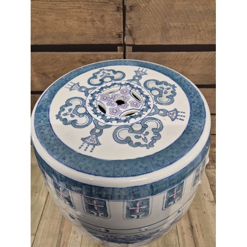 161 - Chinese porcelain foot stool. [46.5cm high]