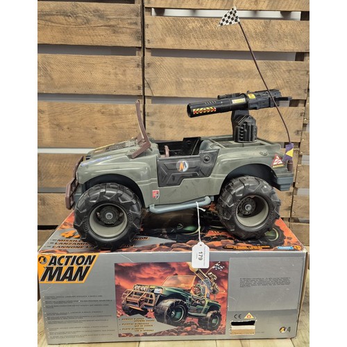 179 - Vintage Action Man jeep with box.