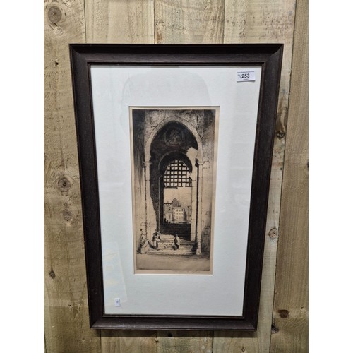 253 - Andrew Fairbairn Affleck 
Original etching titled 