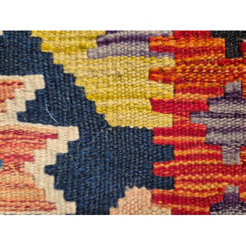 308 - Hand knotted Chobi Kilim rug. [153x99cm]