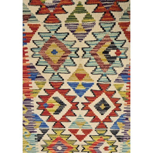 350 - Hand Knotted Chobi Kilim Runner Rug [148x64cm]