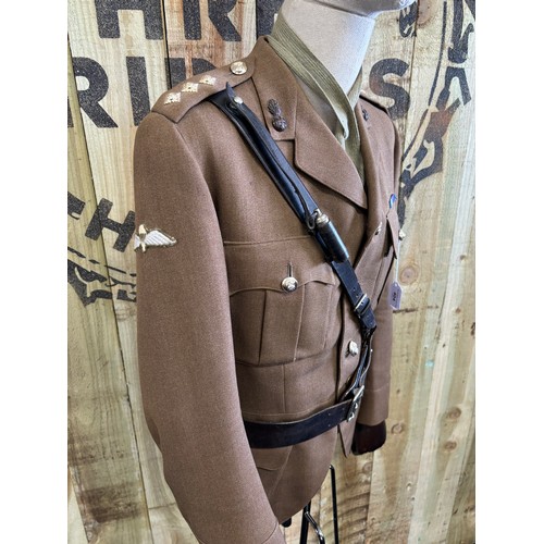 404 - Military Royal Highland Fusilier Captain No.2 jacket with UN & Ireland Ribbons. Sam Brown belt & par... 