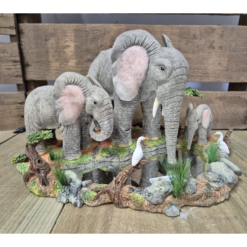 360 - Boxed Tuskers elephant figure titled 