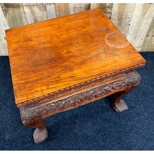 450 - Chinese hardwood lamp table. [50x61x50cm]