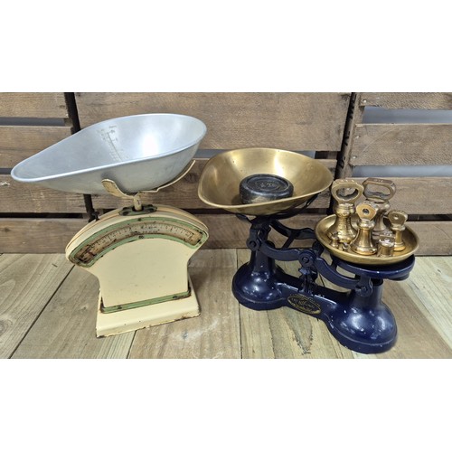 430 - The Viking kitchen scales and weights, together Salter kitchen scales.