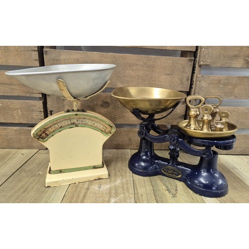 430 - The Viking kitchen scales and weights, together Salter kitchen scales.