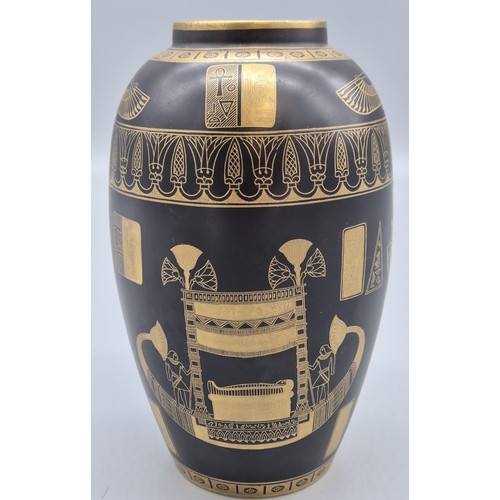 407 - A Rare Carlton Ware, a 'Tutankhamen' ceramic vase
c.1927, pattern 2408, printed Wiltshaw and Robinso... 