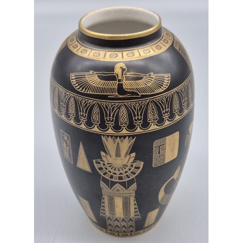 407 - A Rare Carlton Ware, a 'Tutankhamen' ceramic vase
c.1927, pattern 2408, printed Wiltshaw and Robinso... 