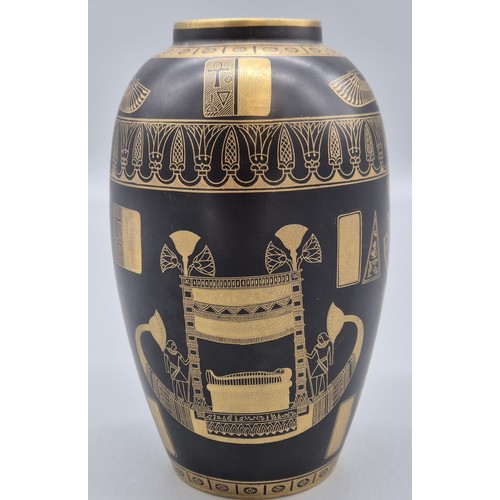 407 - A Rare Carlton Ware, a 'Tutankhamen' ceramic vase
c.1927, pattern 2408, printed Wiltshaw and Robinso... 