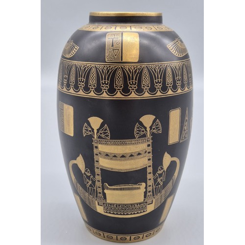 407 - A Rare Carlton Ware, a 'Tutankhamen' ceramic vase
c.1927, pattern 2408, printed Wiltshaw and Robinso... 