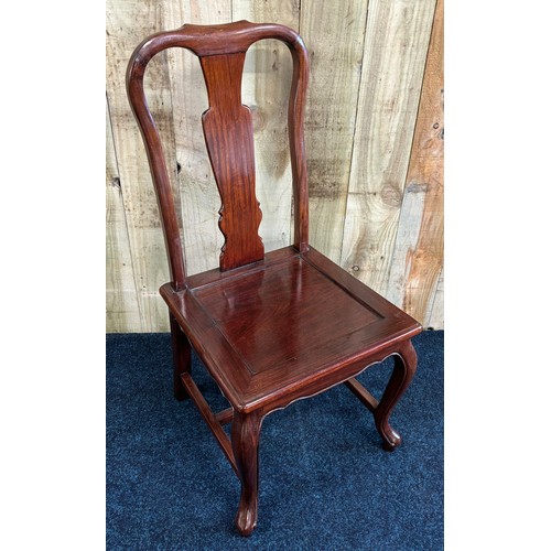 343 - Chinese rosewood chair.