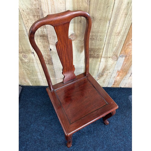 343 - Chinese rosewood chair.