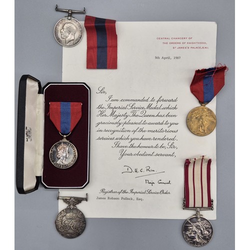 150A - A Collection of WW1 & WW2 Medals belonging to William Robson Pollock H.L / R.N. & James Robson Pollo... 