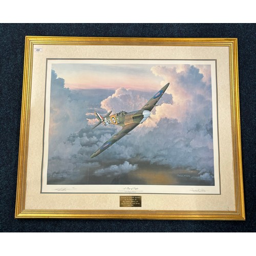 268 - A Large Limited edition Spitfire print titled 