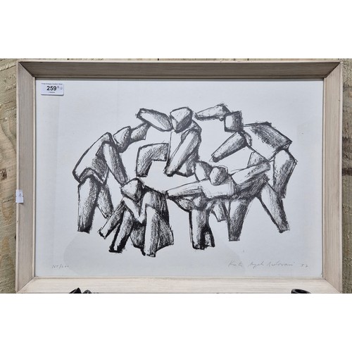 259 - Kosta Angeli Radovani [1916-2002]
Original Lithograph showing various figure sculptures. Dated 1957.... 