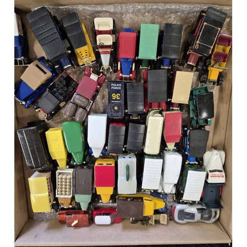 492 - Tray of Playworn model classic cars.