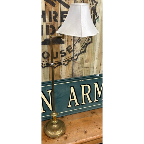 498 - Brass floor standing lamp